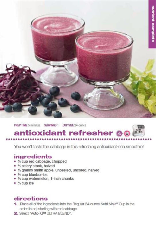 Ninja Blender Antioxidant Refresher Smoothie - Make Drinks