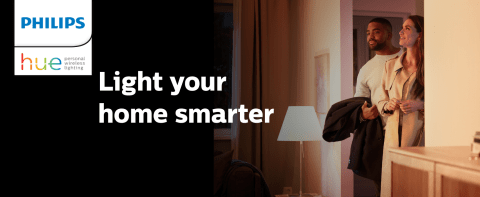 Philips Hue Logo "Light your home smarter"