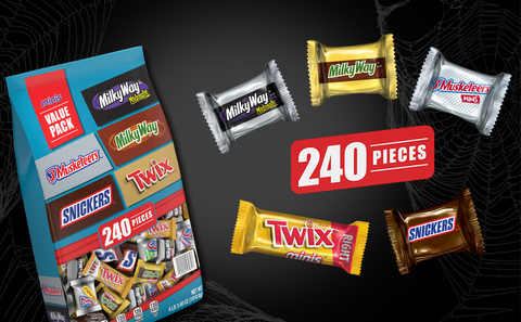 Mars Bulk Chocolate Candy Variety Pack, 240 pcs. - Sam's Club