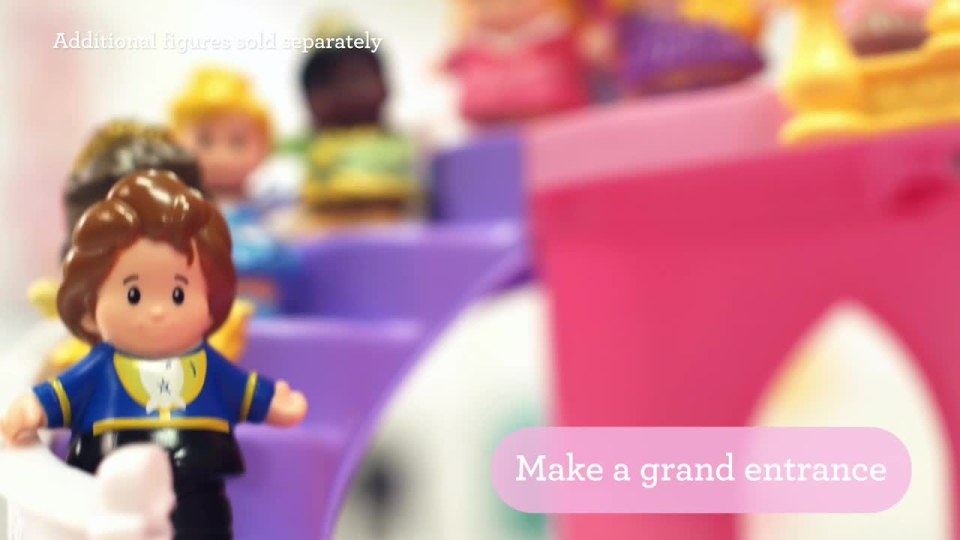 thumbnail video image 2 of Replacement Parts for Fisher-Price Little People Disney Princess Musical Dancing Palace Playset - CGT78 ~ Replacement Labels - Stickers, 2 of 7