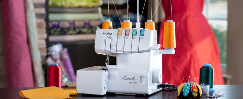 Brother Serger Sewing Machine with Easy-to-Follow Lay-in Threading