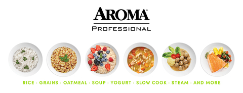 NEW AROMA® Professional 20-Cup (Cooked) / 4Qt. Digital Rice & Grain  Multicooker