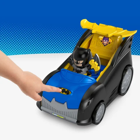 Fisher Price Little People DC Super Friends 2 in 1 Batmobile Batman Playset for Toddlers Walmart