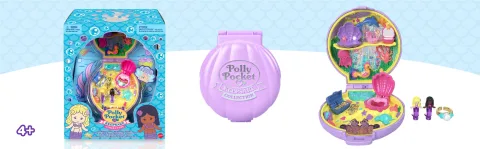 Polly Pocket Keepsake Mermaid Dreams Compact with Treasures