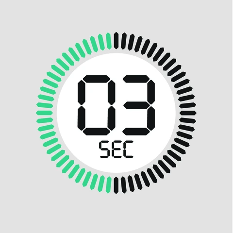 Dries in  3 seconds