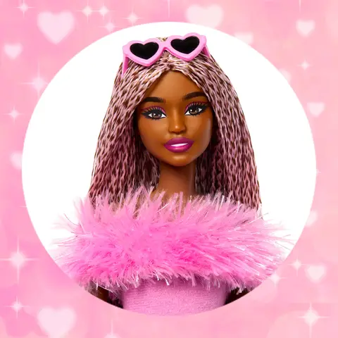 Barbie Deluxe Style Doll #4 in Soft Pink Jumpsuit, Pink and