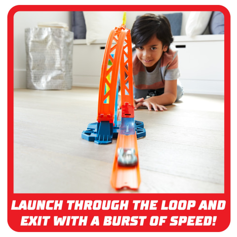 Hot Wheels Track Builder Pista de Brinquedo Loop Kicker