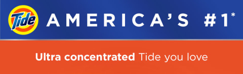 America's #1. Ultra concentrated Tide you love
