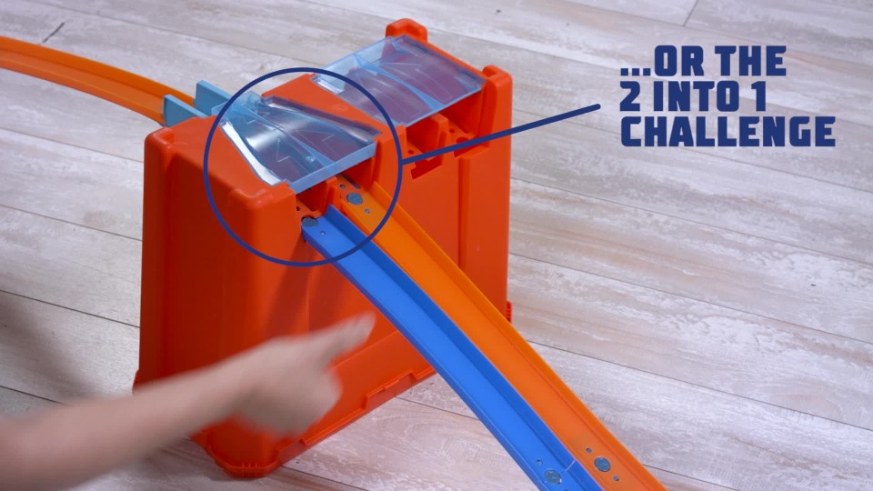 thumbnail video image 2 of Replacement Part for Hot-Wheels Track Builder Deluxe Stunt Box Playset - GGP93 ~ Replacement Blue Curve Track #2, 2 of 6