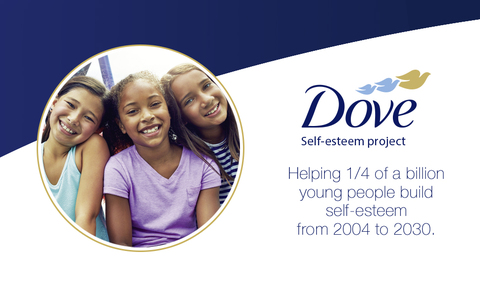  Dove Self-Esteem Project: Helping 1/4 of a billion young people build self-esteem from 2004 to 2030.