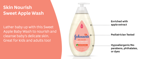 Johnson's® Skin Nourish Sweet Apple Baby Wash