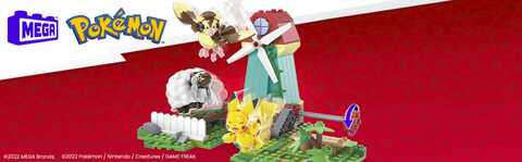 Mattel - Pokemon - Construção Pokémon com movimento: Pikachu, Wooloo e  Pidgey, 240 blocos ㅤ, OUTRAS CONSTRUÇÕES