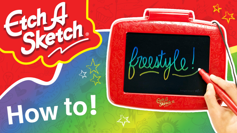 Etch A Sketch Freestyle Drawing Tablet, 2in1 Stylus & Paintbrush