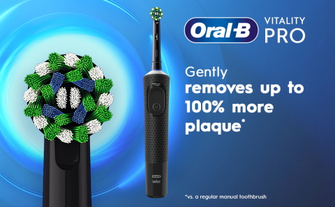 Oral B Vitality Pro Black Electric Toothbrush Designed By Braun - ASDA  Groceries
