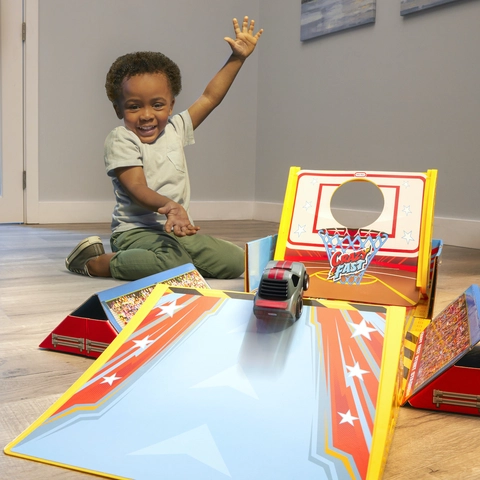 Little Tikes My First Cars Crazy Fast 4-in-1 Dunk'n, Stunt'n, Game
