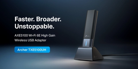 TP-Link AXE5100 Wi-Fi 6E Tri-Band Ultra-Fast Wireless USB