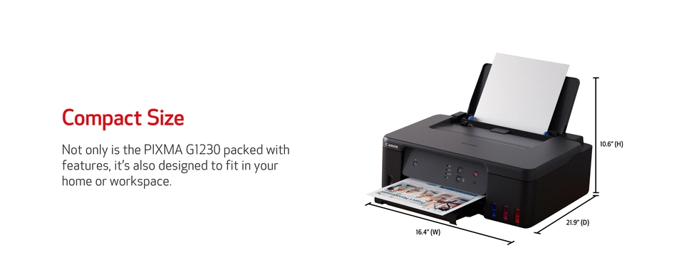 PIXMA G1230 Compact Inkjet Printer
