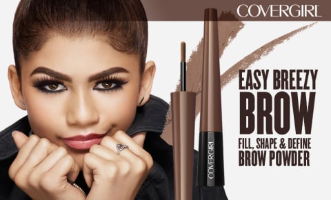 COVERGIRL - Easy Breezy Brow Powder Kit, three shades brow definer,  professional double-ended angled brush, effortless, 100% Cruelty-Free,Soft  Brown - 710 : : Beauty & Personal Care