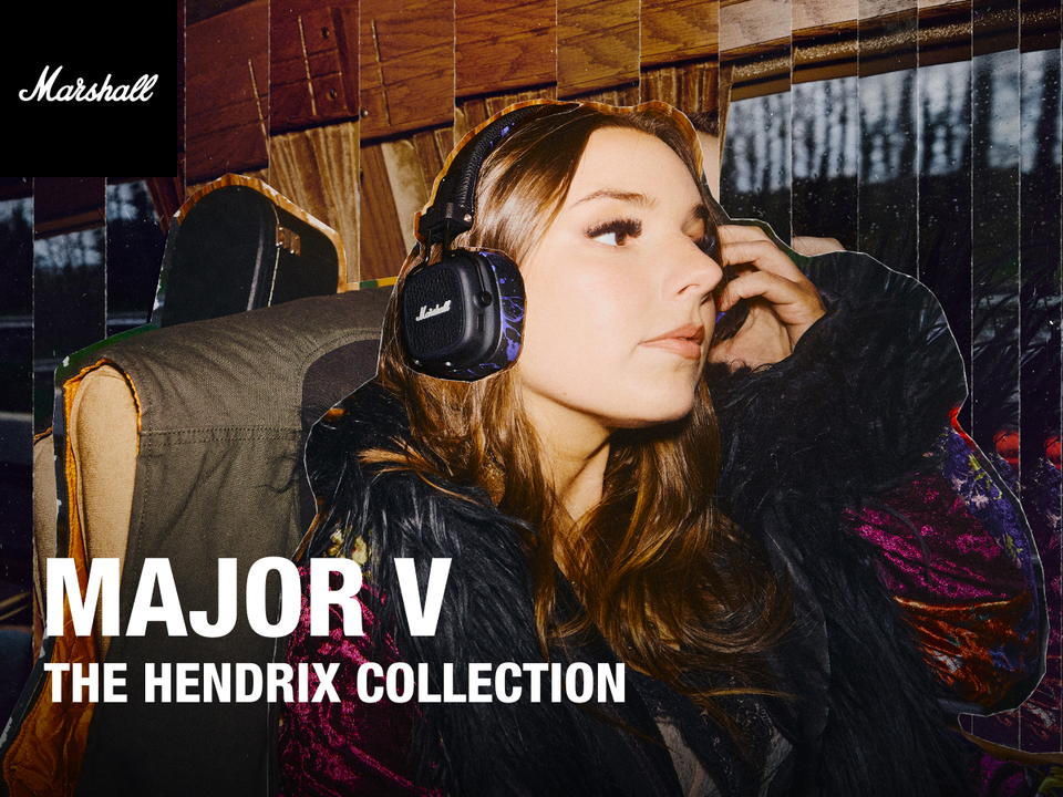 Marshall Major V Wireless On Ear Bluetooth Headphones with