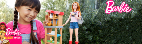 Barbie careers chicken farmer doll & chicken coop playset hot sale