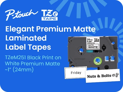 TZEM251 | LabelMakersPrinters | By Brother