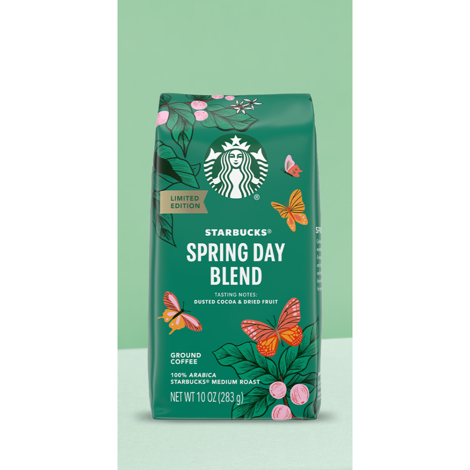 Starbucks Spring Day Blend Medium Roast, Keurig Coffee Pods, 22 Count ...