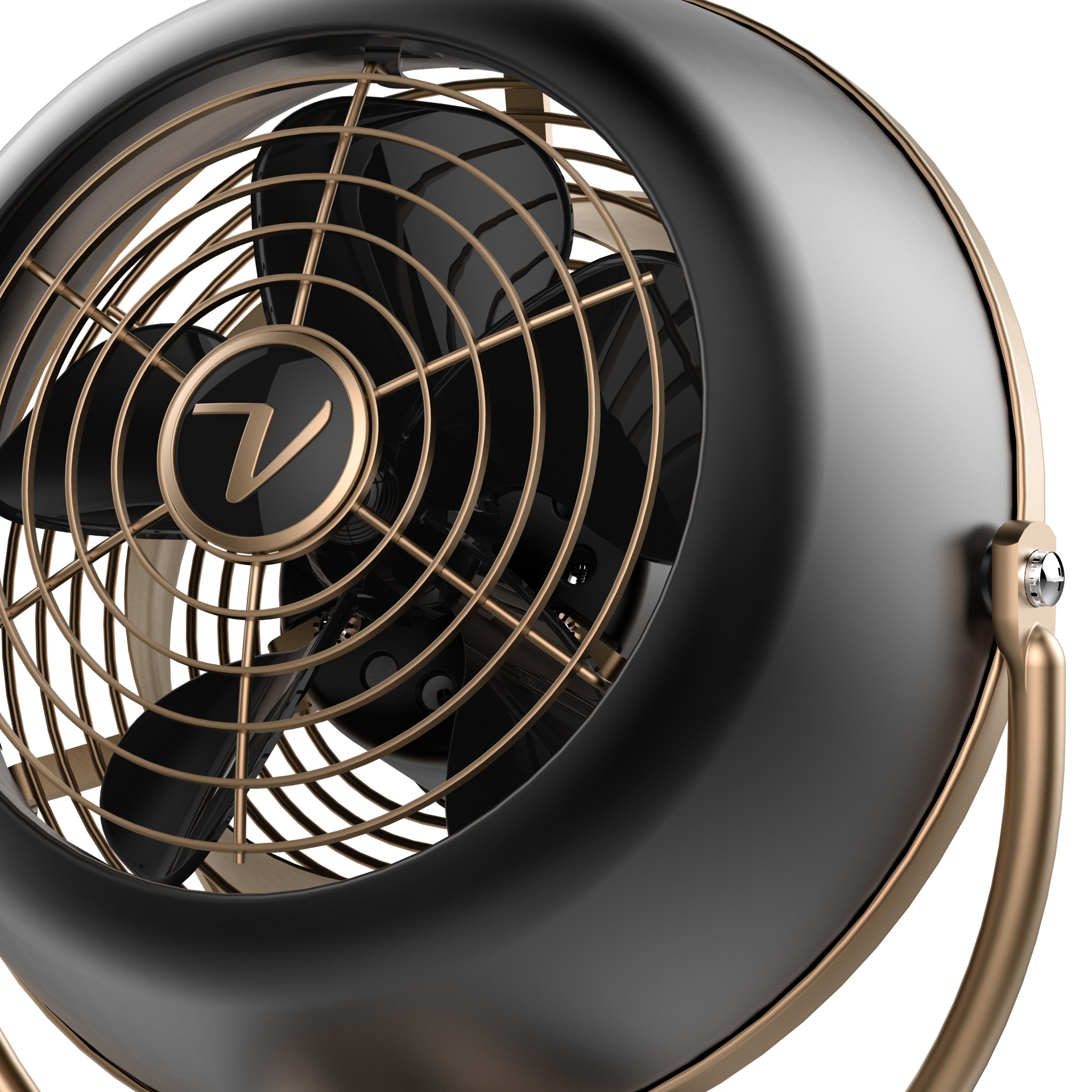 Vornado VFAN Alchemy Full Size Vintage Fan, Whole Room, 5 Speed, Gunm