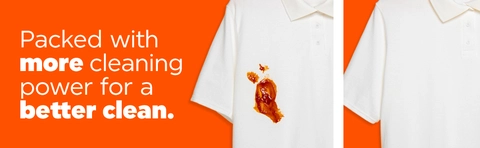 Packed with more cleaning power for a better clean.