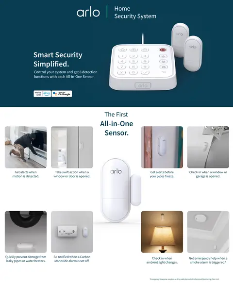 Keypad Arlo Wired Security System Door Sensor Arlo Multi Sensor