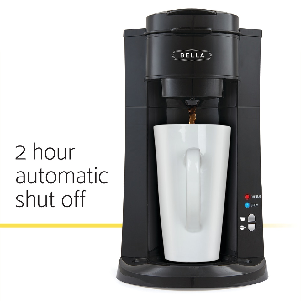 Bella Dual Brew SingleServe Coffee Maker Kcup Compatible