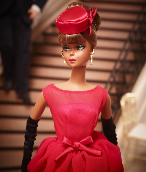 short red dress barbie Gold Label African American Barbie Doll - Silkstone Body, Little Red Dress  Collection