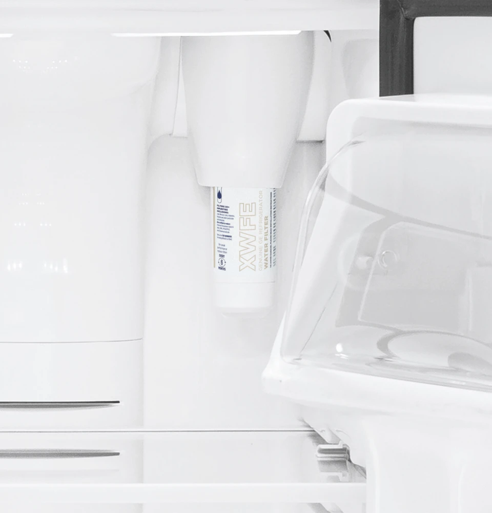 GNE21FYKFS GE 30 Energy Star 20.8 Cu. Ft. French Door Refrigerator with Factory Installed Icemaker Fingerprint Resistant Stainless Steel
