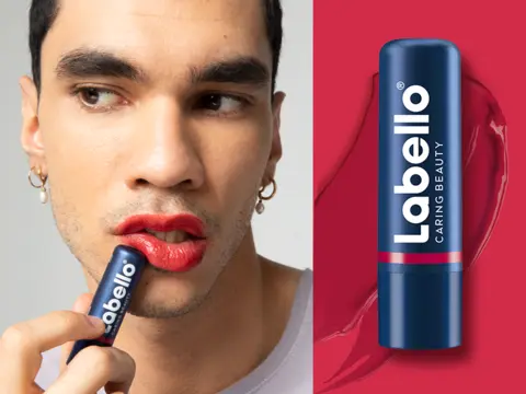 Labello Caring Beauty Nude - Lippenpflege Mit Sheabutter & Mandelöl, 24h Feuchtigkeit