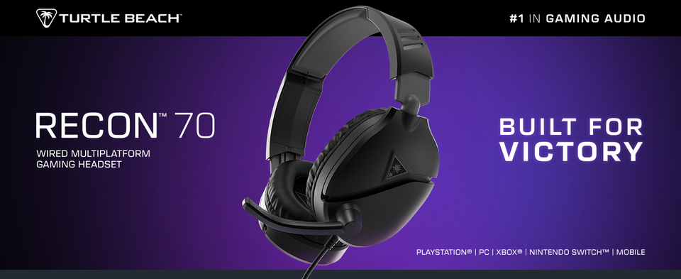 Turtle Beach Recon 70 Arctic Camo Multiplatform Gaming Headset for Xbox X, Xbox S, PS5, PS4, NSW, Mobile & PC