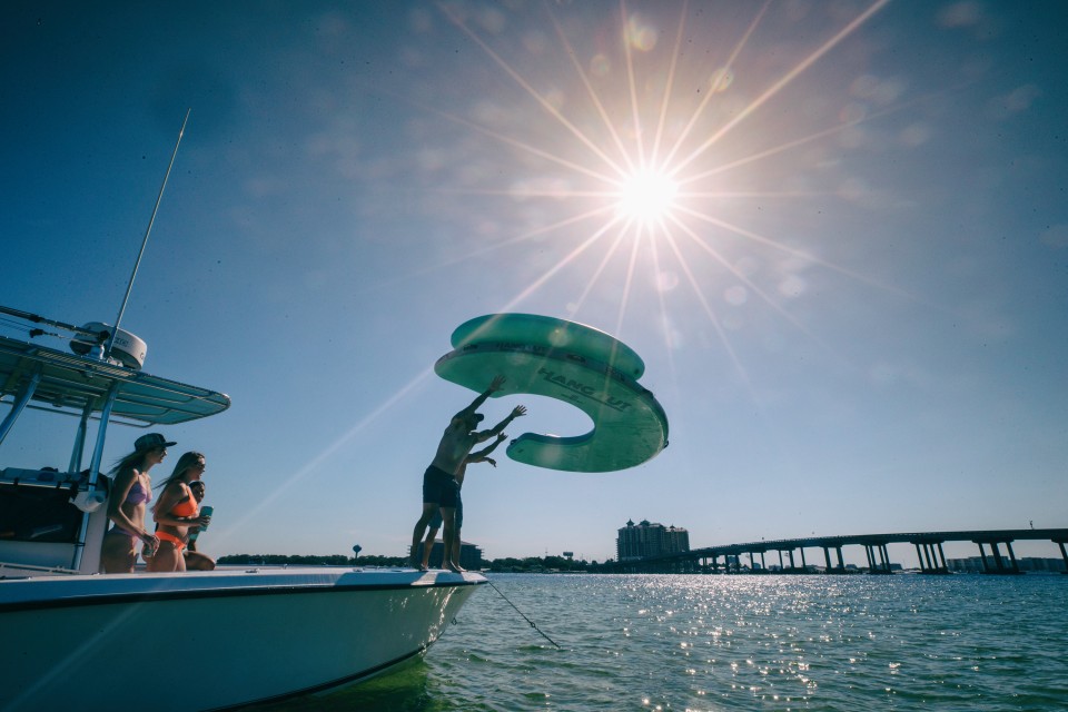 Bote Inflatable Dock Hangout 240 Degree Size Floating Raft - Home Smart ...