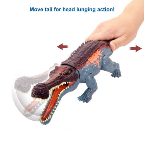 GVG68 for sale online Mattel 067-787 Jurassic World Massive Biters Sarcosuchus 