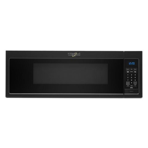 whirlpool low profile microwave black stainless