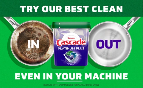 Cascade Complete Dishwasher Detergent Liquid Gel, Dish Detergent