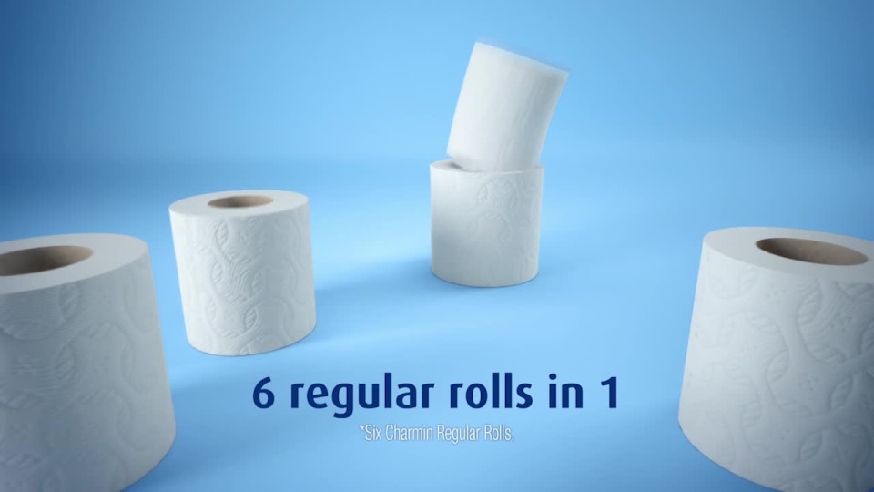 thumbnail video image 2 of Charmin Ultra Soft Toilet Paper, 6 Super Mega Rolls, 2 of 11