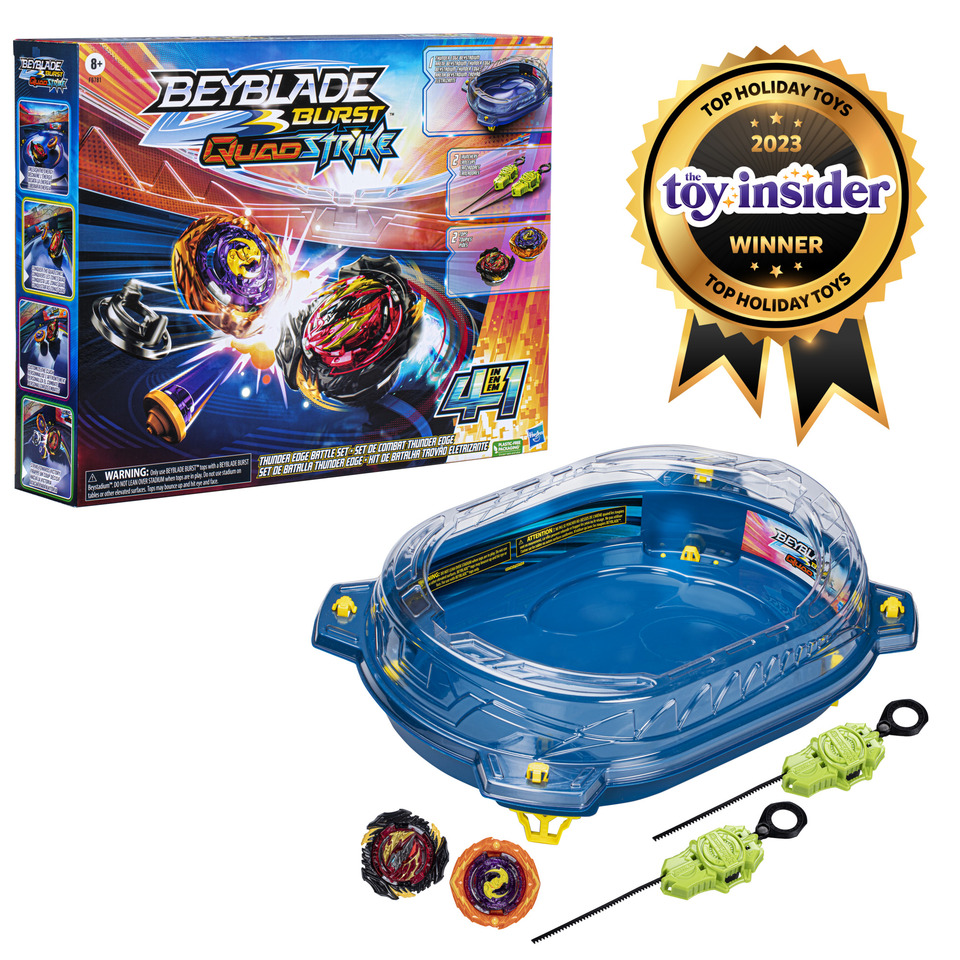 Beyblade Burst QuadStrike Strong Thunder Edge Top Set, Kids Toy for ...