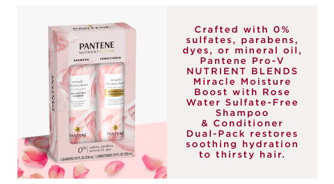 Pantene Pro-V Rosewater Shampoo + Conditioner (17.9 fl. oz., 2 pk.) - Sam's  Club