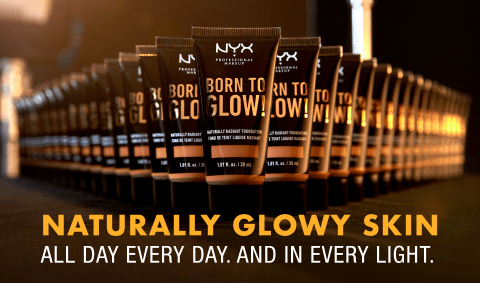 Coverage, NYX Professional Foundation, Medium Natural Born Radiant Naturally Glow Makeup To