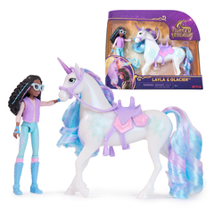 Unicorn Academy, Layla & Glacier with 2 Riding Accessories, Toys