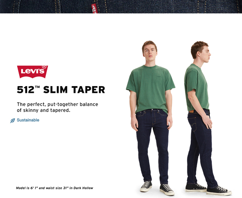 Levi's® Men's 512™ Flex Slim Taper Jeans - Stretch - JCPenney