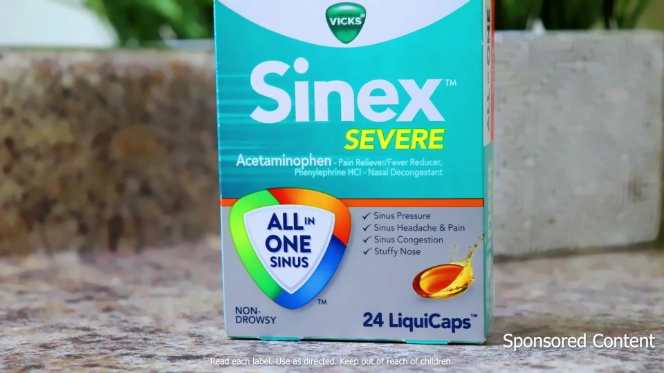 thumbnail video image 2 of Vicks Sinex Severe Liquicaps, All-in-One, 24 Count, 2 of 12