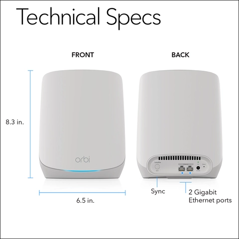 NETGEAR Orbi 760 Series AX5400 Tri Band Mesh Wi Fi 6 Satellite