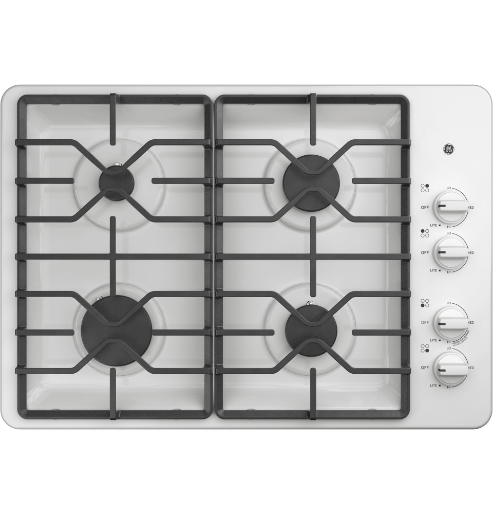 JGP5536SLSS GE GE® 36 Built-In Gas on Glass Cooktop with 5 Burners and  Dishwasher Safe Grates STAINLESS STEEL - Metro Appliances & More