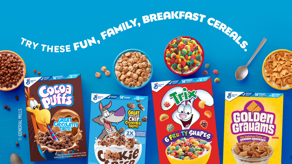 thumbnail video image 2 of Cookie Crisp Cereal, Chocolate Chip Cookie Taste, Value Bag, 35 oz, 2 of 13