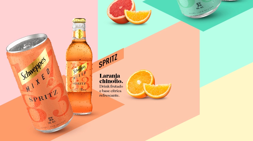 Bebida Mista Schweppes Mixed Gin Tônica Pink 269ml Lata - comper
