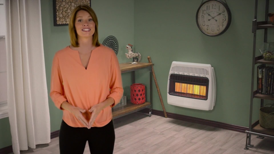 thumbnail video image 2 of Dyna-Glo 30,000 BTU Natural Gas Infrared Vent Free Wall Heater, 2 of 10